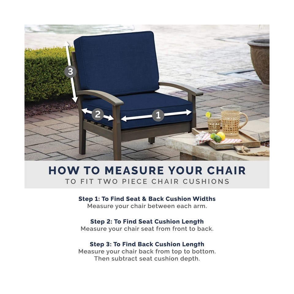 Arden Selections Outdoor Plush Modern Tufted Chaise Cushion, 76 x 22