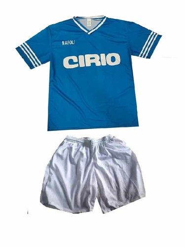 Cirio POLYESTER T-Shirt Et Pantalons Maradona Napoli Maillot - Imagen 2 de 2