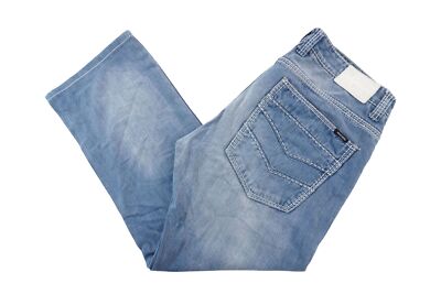 WAM DENIM Men's Jeans Pants W36 L30 36/30 Blue Light Blue