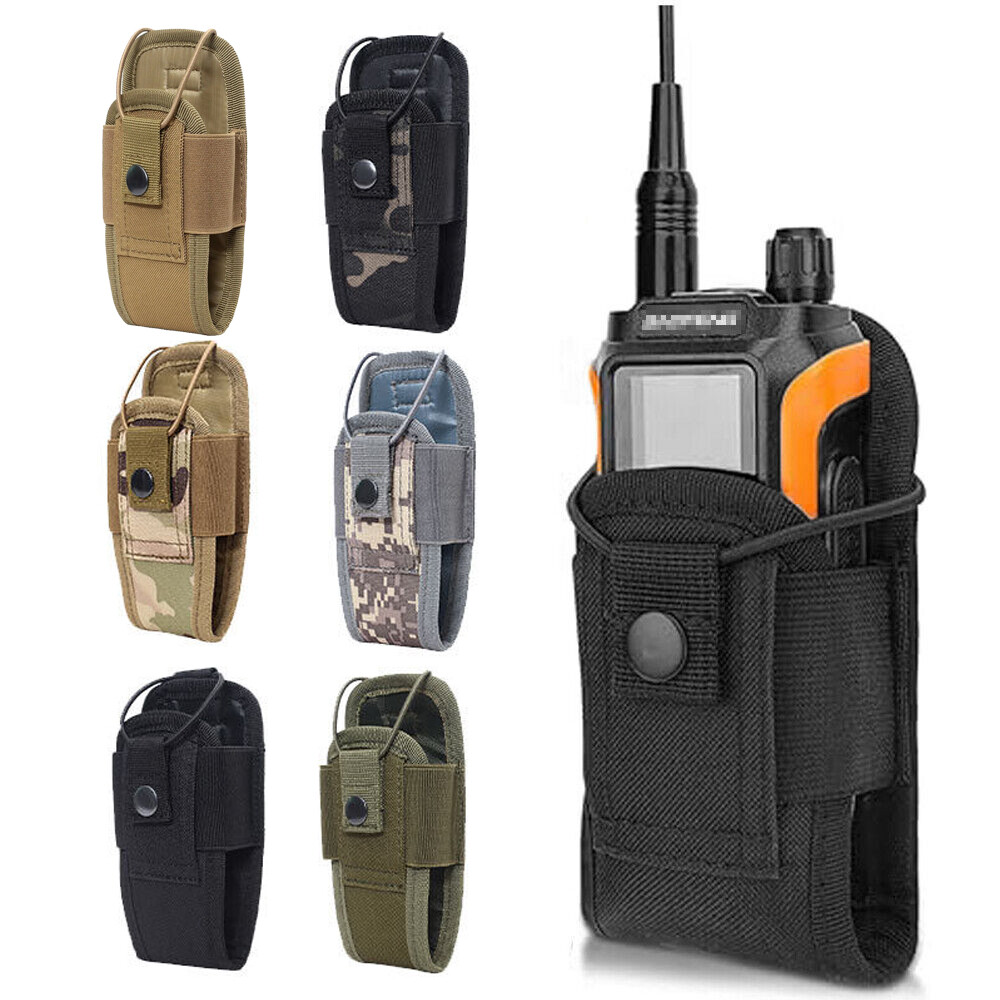 Tactical Outdoor Molle Radio Case Walkie Talkie Pouch Duty Belt Waist Holster