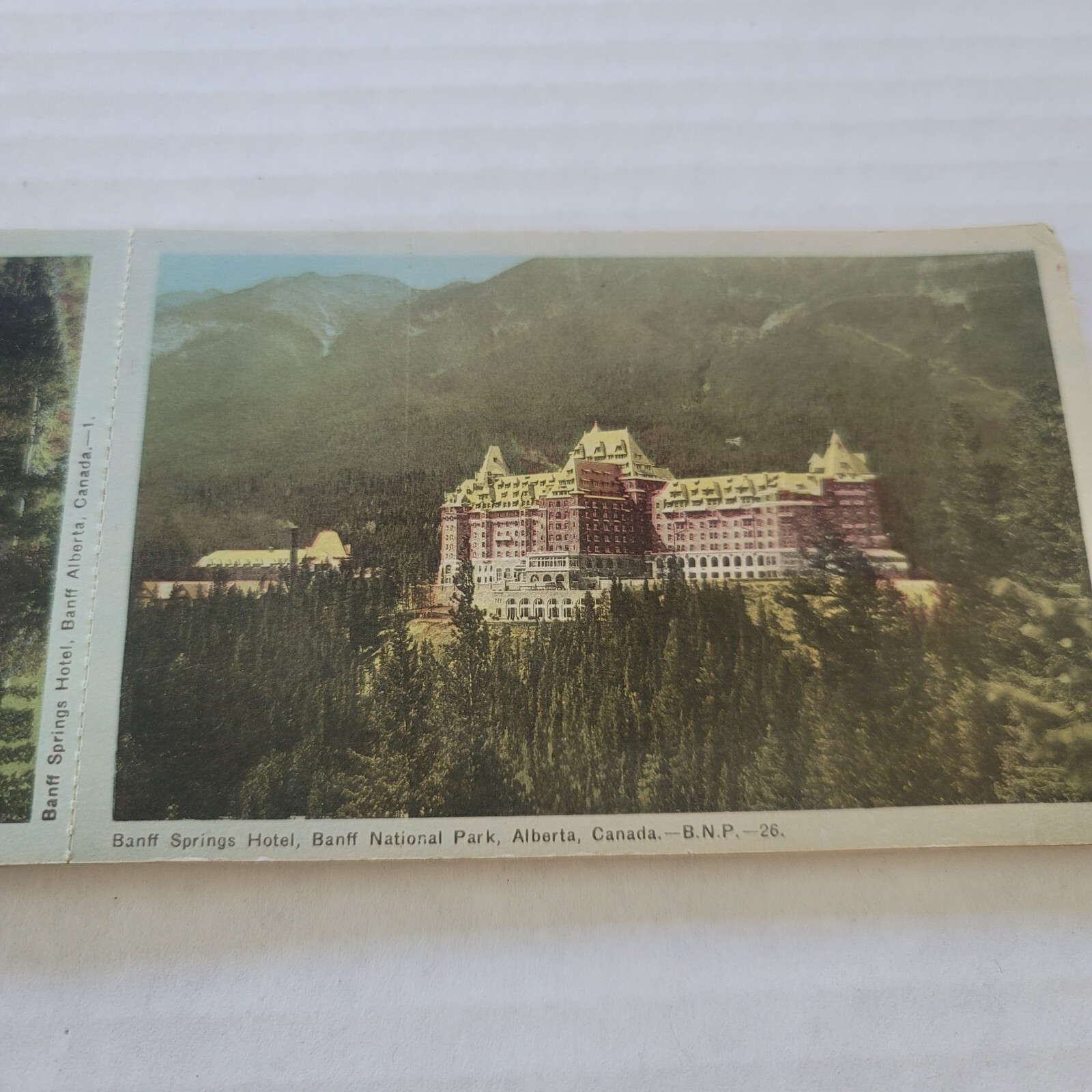 Vintage Banff Alberta Canada Miniature Postcard View Album 10 Postcards