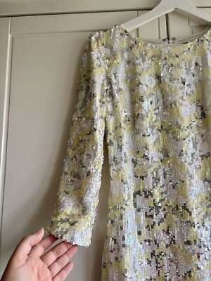 yellow sequin dress french connection French connection yellow sequin dress