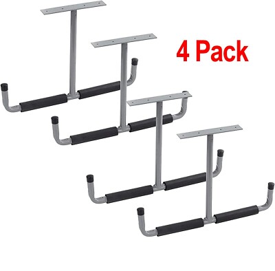  Overhead Garage Storage Rack, 16.5 Inch Heavy Duty Ceiling Double 4 Gray