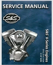S & S Super V Series Engine Service Manual 140 pages V111 V117 V124 4" 1/8 Bore