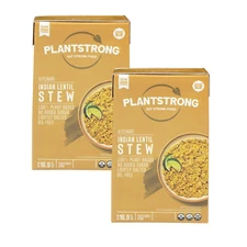 Plantstrong  Kitchari INDIAN LENTIL Stew PLANT BASED 16.9 oz (2 Boxes) 