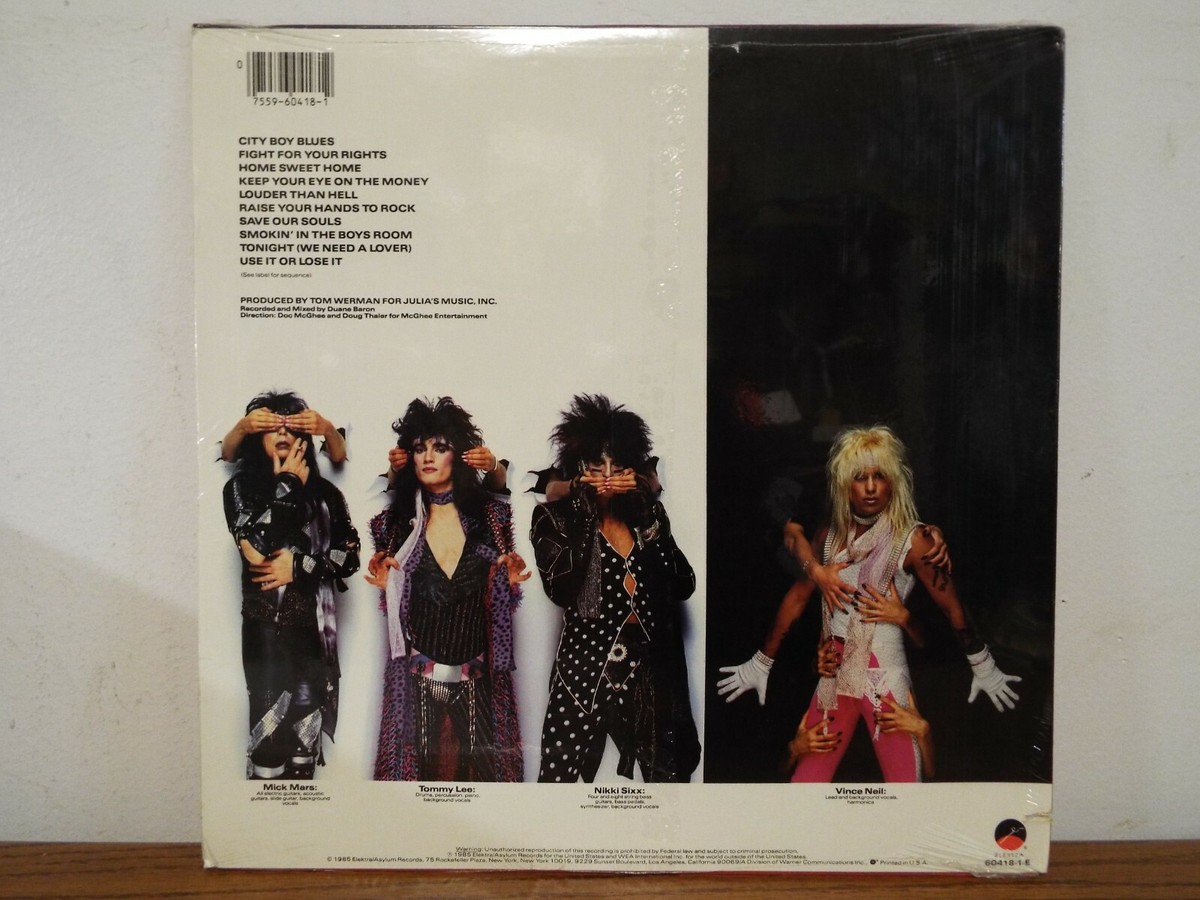MOTLEY CRUE THEATRE OF PAIN SEALED 1985 WITH HYPE STICKER LP