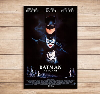Batman Returns (1992 Keaton, DeVito, Pfeiffer) 11x17 Movie POSTER Reproduction