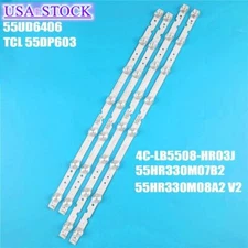 LED Strip(4) for TCL 55S421 55S423 55S425LABA 55U3800C 4C-LB5508-HR03J 55L2 55F6