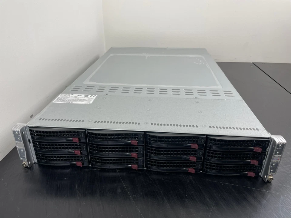 Supermicro 2U TWIN DP 5500 144 ГБ DDR3 12xSATA IPMI R1400W SYS-6026TT-HTRF - Изображение 2 из 4