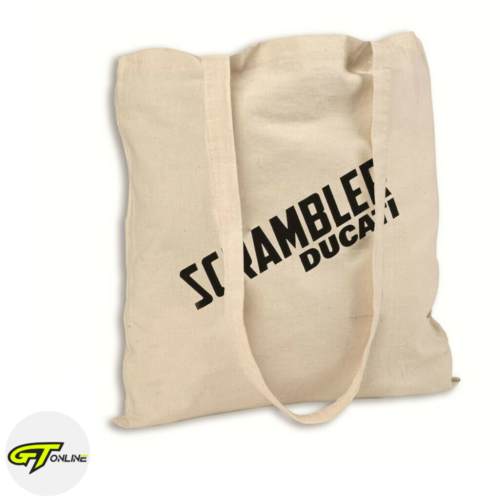Ducati Scrambler Shopper Tote Canvas Shopping Bag | 987691876 Genuine Apparel  - Picture 1 of 6