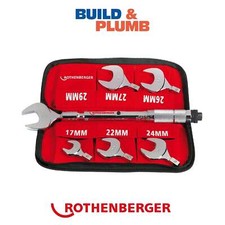 Rothenberger 7 Piece Adjustable Torque Wrench Spanner Set 17mm - 29mm