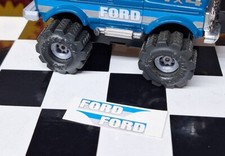 WATERSLIDE - Blue/Silver FORD Bronco Decal SET fit 1:43 Stomper Semi Trucks READ