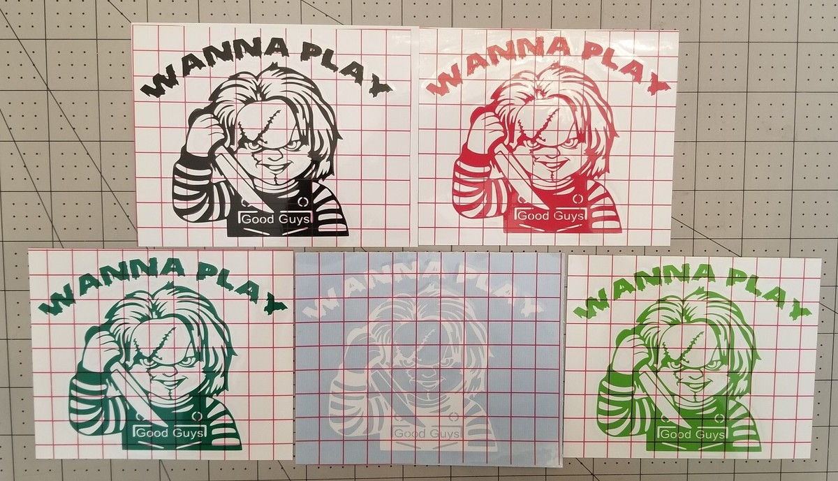 Chucky Wanna Play Vinyl Decal. | eBay