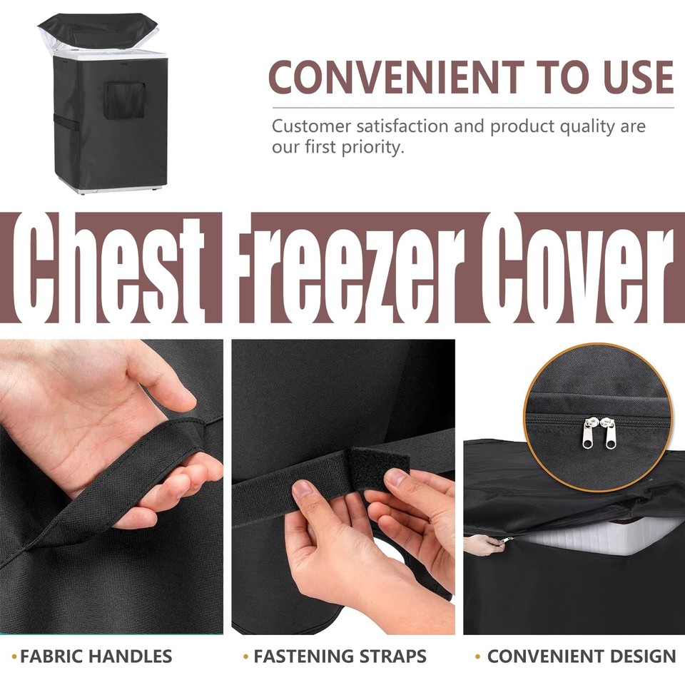 Chest Freezer Cover, Outdoor Deep Cover Waterproof, fit for 7.0 Cubic