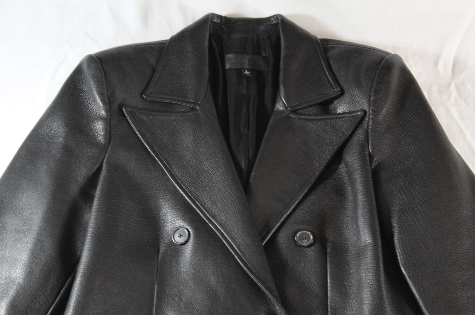 GUCCI NILI LOTAN CAPPOTTO "KELSO" PELLE DI CAPRA PESANTE NUOVO CON ETICHETTE $2.795 (SUPER RARO!!) M