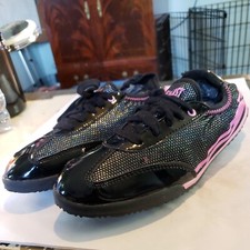 Zapatos deportivos elásticos Everlast Sport rosa y negro para mujer talla: 8 malla a fuego lento