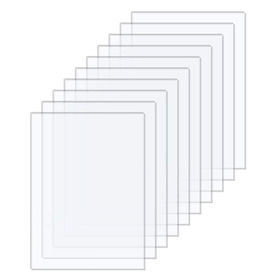 Plexiglass Sheets Pack of 10   Durable PET Sheet Panels for Poster Frames, Pictu