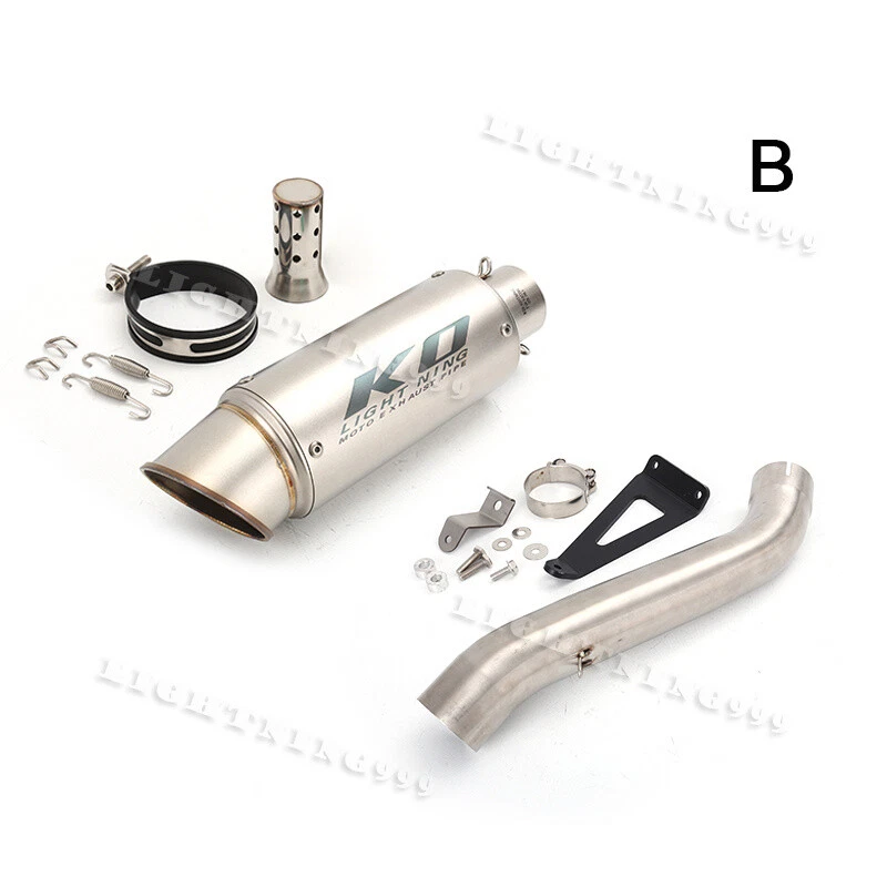 For Aprilia Tuono V4 1100 RR Misano 2017-2020 Exhaust System Mid Pipe Muffler 2" — 第 3/4 张图片