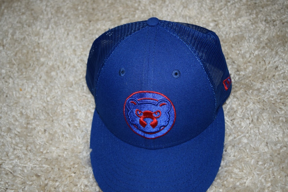New Era Chicago Cubs Blue Chrome Visor Hat 7 1/8 Chicago Cubs Blues Alternate 2 Chrome Sky Blue New Era  main image 2