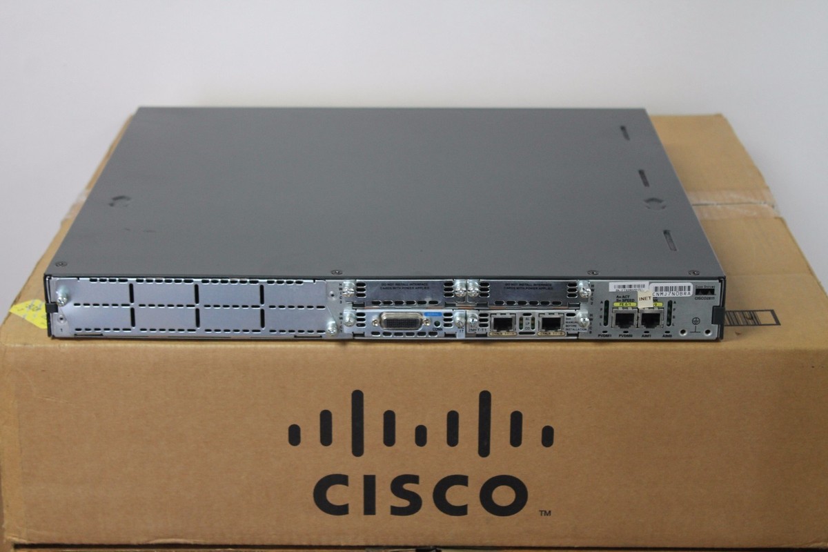 Cisco 2811 Router with AIM-CUE, VWIC-2MFT-T1, PVDM2-32