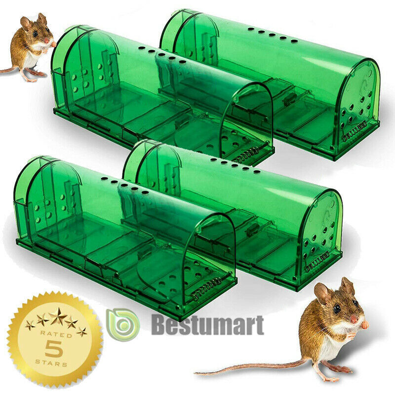 2x Humane Mouse Traps Live Catch & Release Rodent Rat Mice Trap No Harm  Reusable