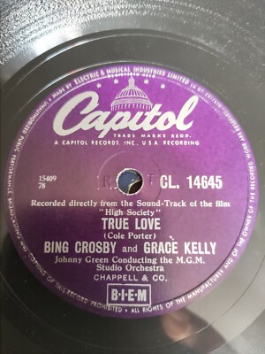 Bing Crosby & Grace Kelly True Love - Frank Sinatra Well Did You Evah 10'' 78rpm 
