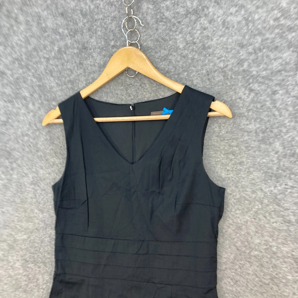 Vestido Selection S Oliver para mujer talla 10 negro sin mangas funda cremallera 29010 Foto 3 de 4