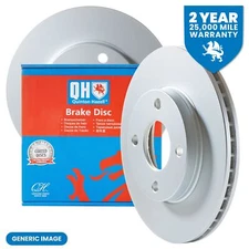 Genuine QH Car Pair Brake Disc Fits Ford Transit & Tourneo Front 300Mm Vented
