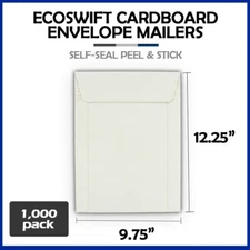 1000 - 9.75 x 12.25 "EcoSwift" Brand Self Seal Photo Cardboard Envelope Mailers