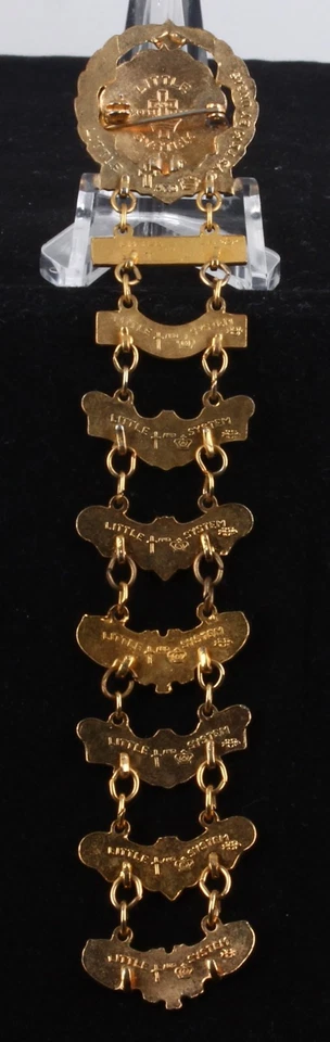 TONO DORADO LUTERANO SS ESMALTE ANTIGUO SEGUNDO - DÉCIMO AÑO BROCHE MODA 6686B Foto 3 de 4