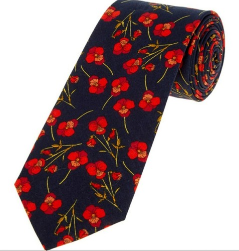 Corbata HOLLAND ESQUIRE LIBERTY Estampado Ros Tana Lawn™ 100% Algodón - Imagen 3 de 7