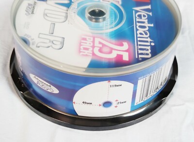 DVD-R Verbatim 16x - Confezione Da 25, 4.7GB, Per Uso Ufficio E Personale - Foto 8