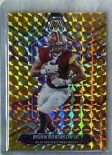 2024 Panini Mosaic Bijan Robinson Reactive Yellow Mosaic Prizm -#219  Falcons