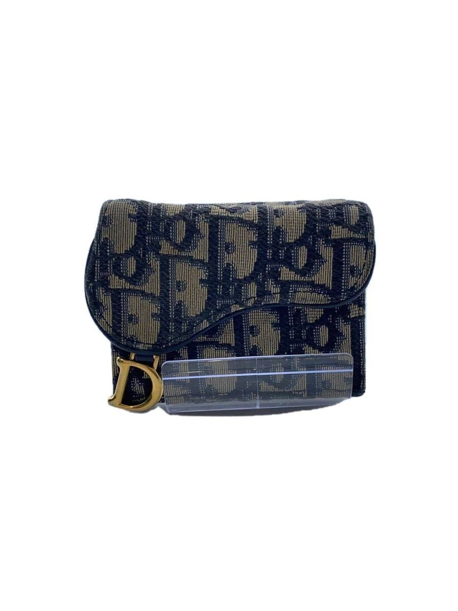 Portefeuille Christian Dior plié triple gris motif total femme occasion