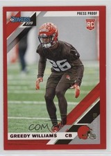 2019 Panini Donruss Rookies Press Proof Red Greedy Williams #272 0c6