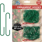 450-Count Green Ornament Hooks Heavy Duty 1.4 & 2.5-Inch Christmas Tree Hangers