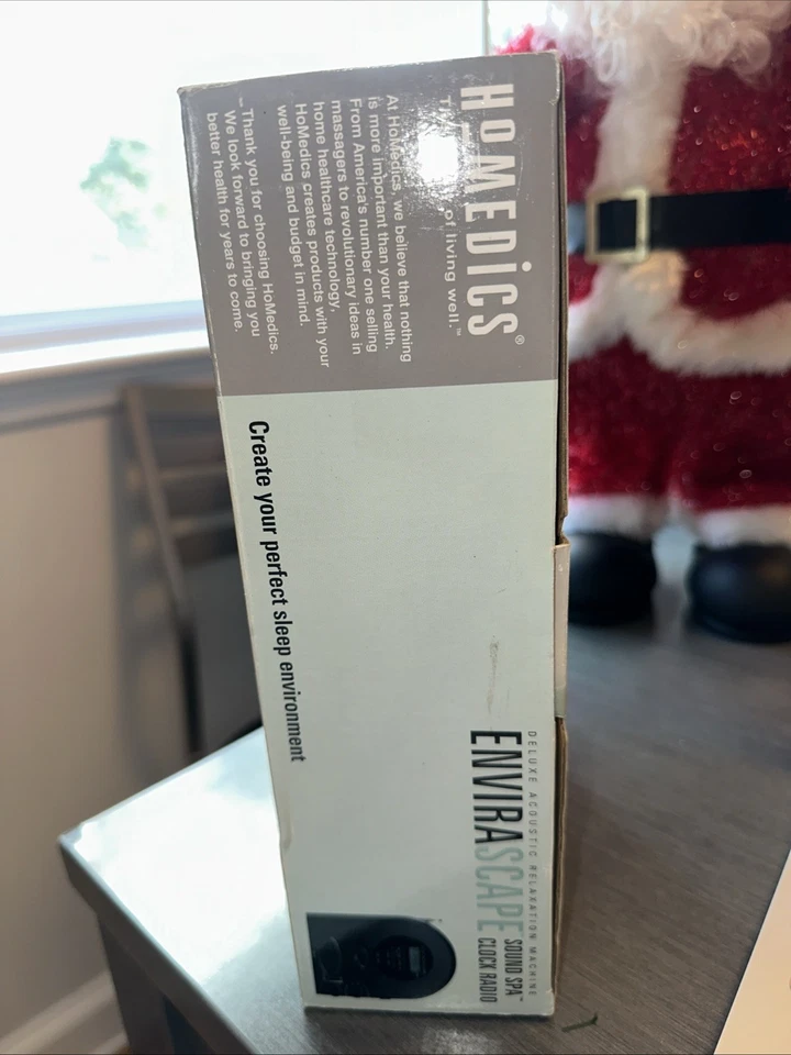 HOMEDICS MODEL SS-400B SOUND SPA RADIO ALARM CLOCK ENVIRASCAPE RELAXATION OCEAN - Image 2 of 4