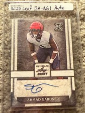 AHMAD SAUCE GARDNER 2022 LEAF BA-AG1 ROOKIE AUTO INDANAPOLIS COLTS UC BEARCATS