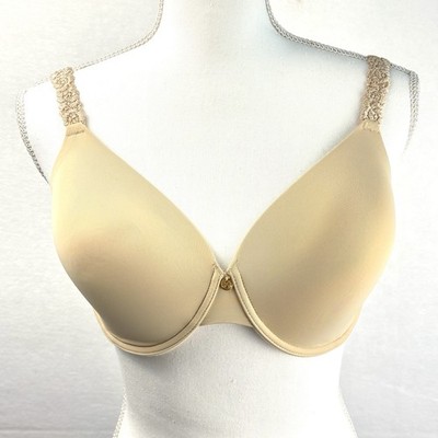 Natori Rose Dream Bra 36DD Nude Beige Hazelnut Underwire Lace Strap NWT 731080
