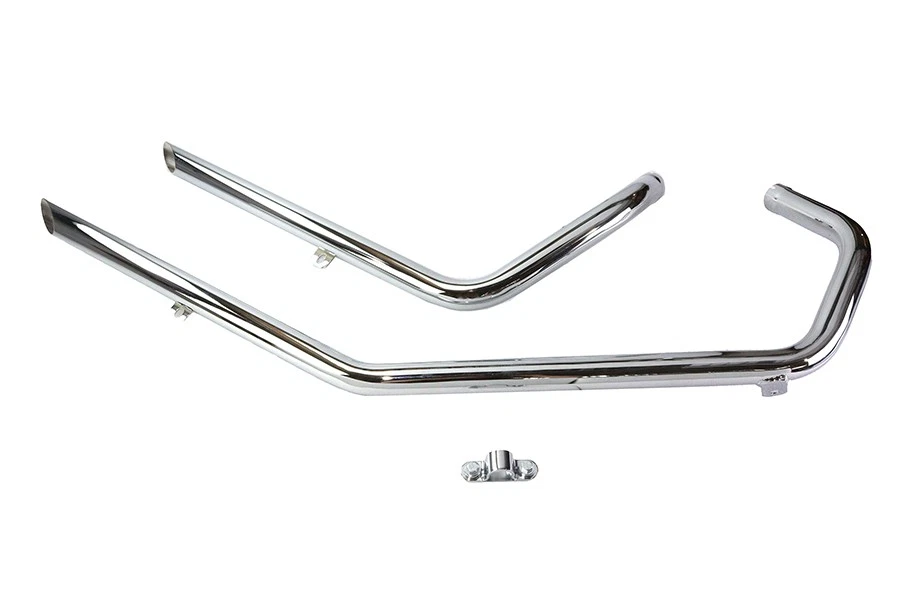 Conjunto de tubos de escape de arrasto corte de barra serve para Harley Davidson - Imagem 3 de 4