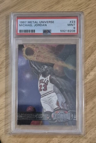 PSA 9 1997 Metal Universe Michael Jordan Card #23 Mint Condition!