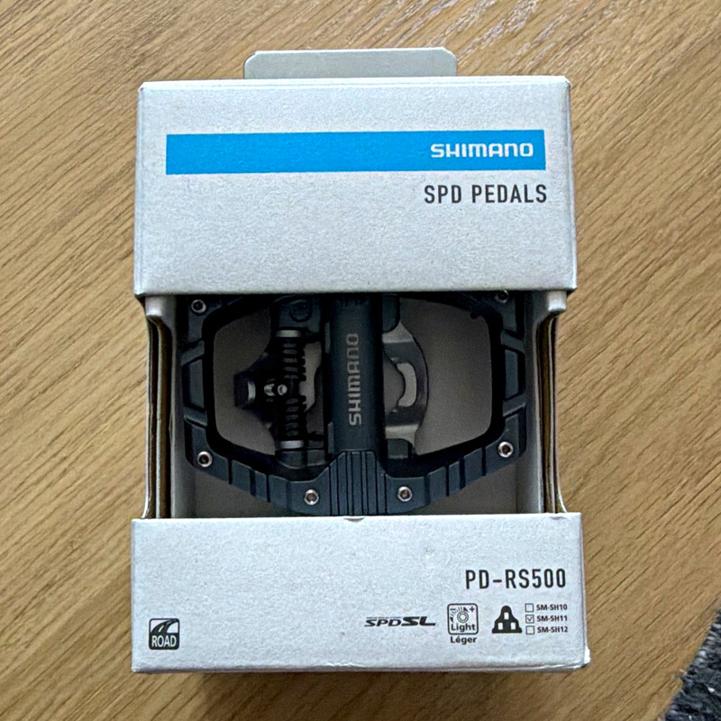 Shimano PD-RS500 SPD-SL Road Clipless Pedals Alloy Sealed Bearings Black