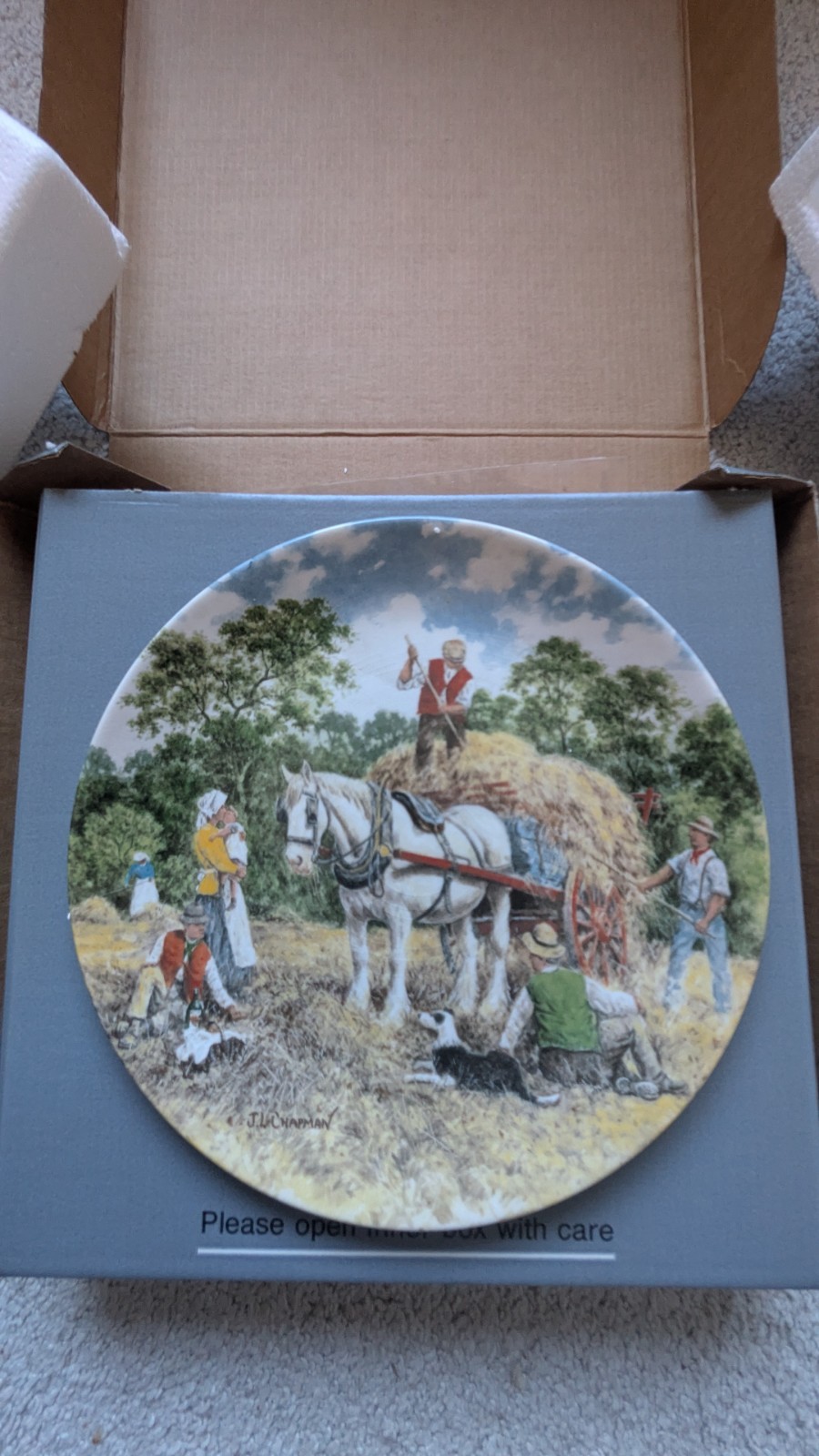 Wedgwood Collector Plate 'Haymaking' Life On the Farm Series