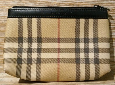 Burberry Pochette Pouch Tasche in kultigem Beige Nova Check 17,5 cm x 11 cm (B25)