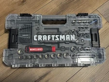 Craftsman 64 Pc Mechanics Tool Set SAE/Metric Overdrive 1/4 3/8 Drive New