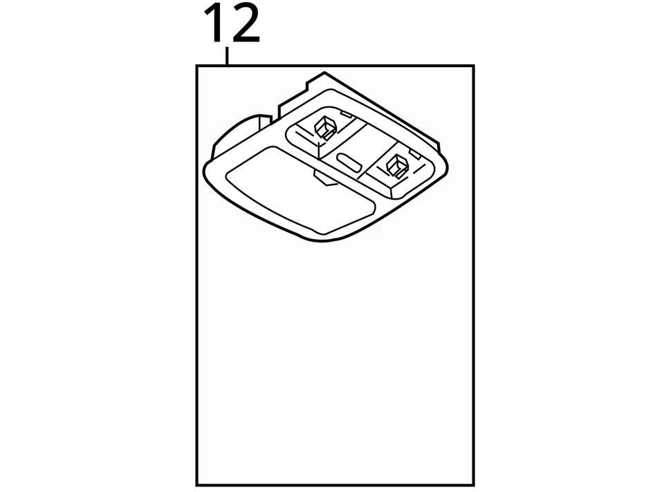 Console Front 4 Door Sedan Roof With Sunroof Fits 03-04 INFINITI G35 3426190 — 第 4/4 张图片