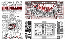 Itzehoe Notgeld 1923 Geldschein-Set 1&ndash;5 Millionen Mark - Reproduktion