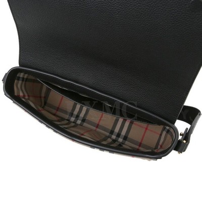 Burberry Vintage Check Crossbody Bag Black Flapback 80211101