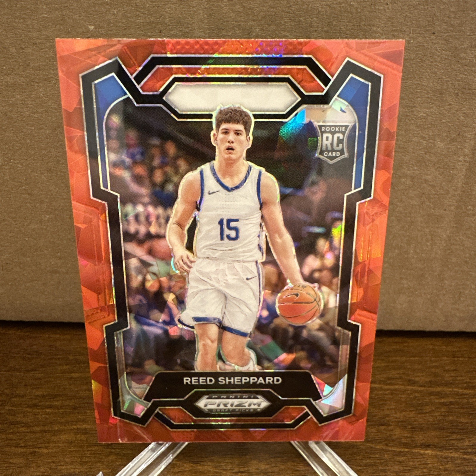 2024 Panini Prizm Draft Red Cracked Ice RC #21 Reed Sheppard Kentucky Wildcats