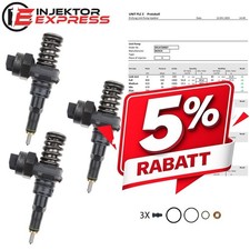 3x 0414720007 Injektor Pumpedüse Einheit Einspritzdüse 1.4TDI 1.9TDI 038130073F